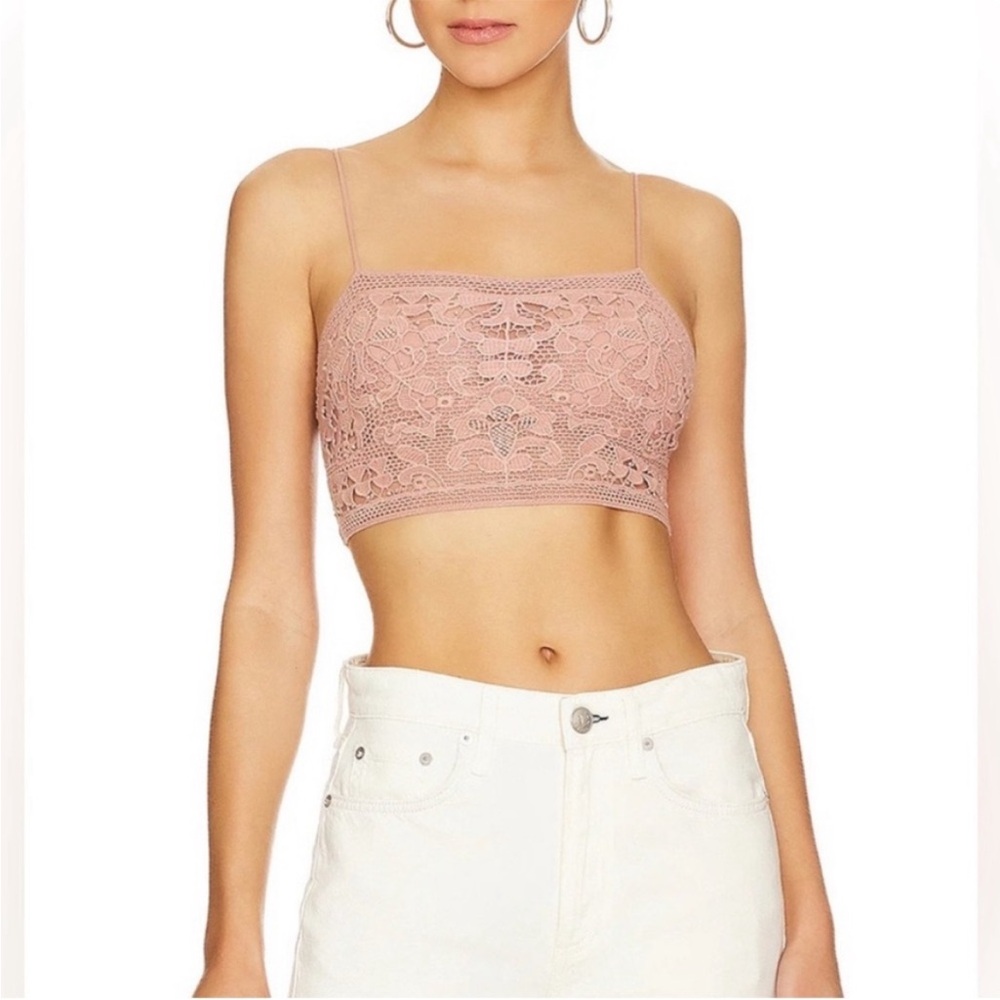 Free People - Longline Crochet Bralette